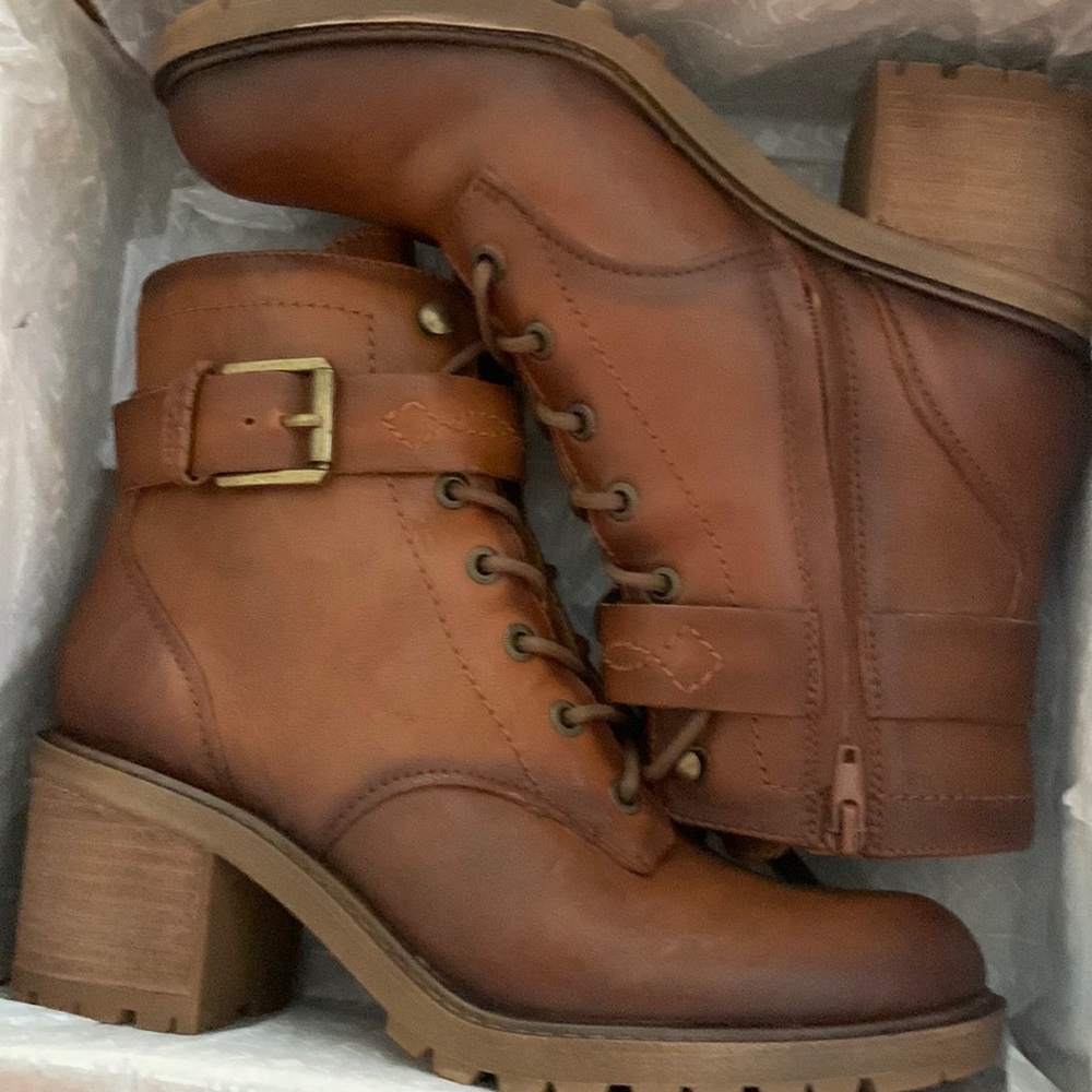 Zodiac Leather Ankle Boots.